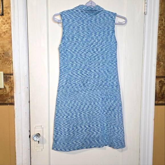 Nivo Sleeveless Zip Golf Dress blue green Pockets Size Medium - Picture 7 of 12